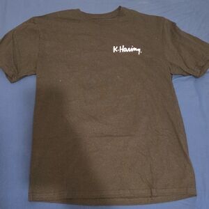 K. Haring Men's Classic Brown Tee